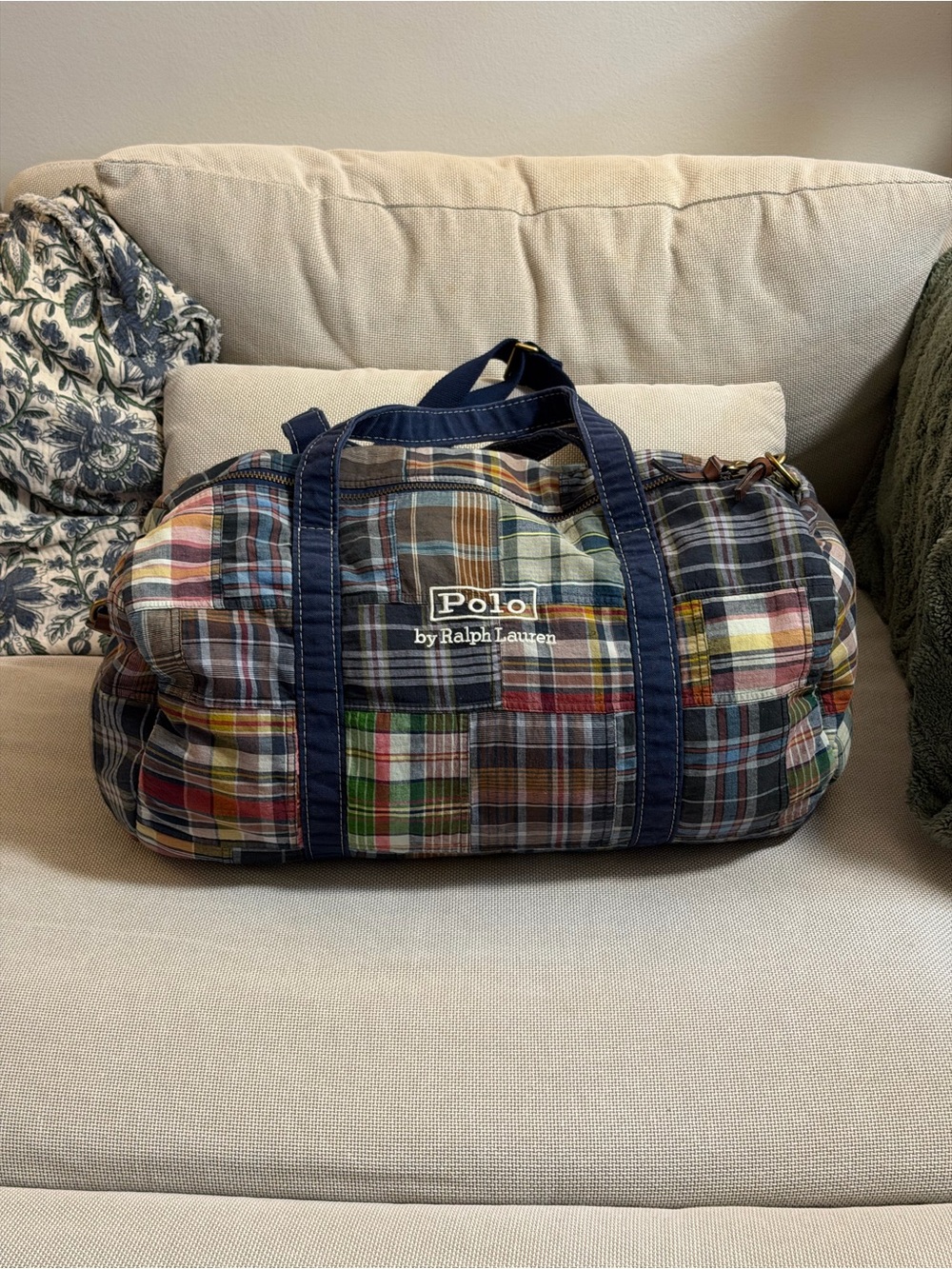 Ralph Lauren Patchwork Madras Duffel
